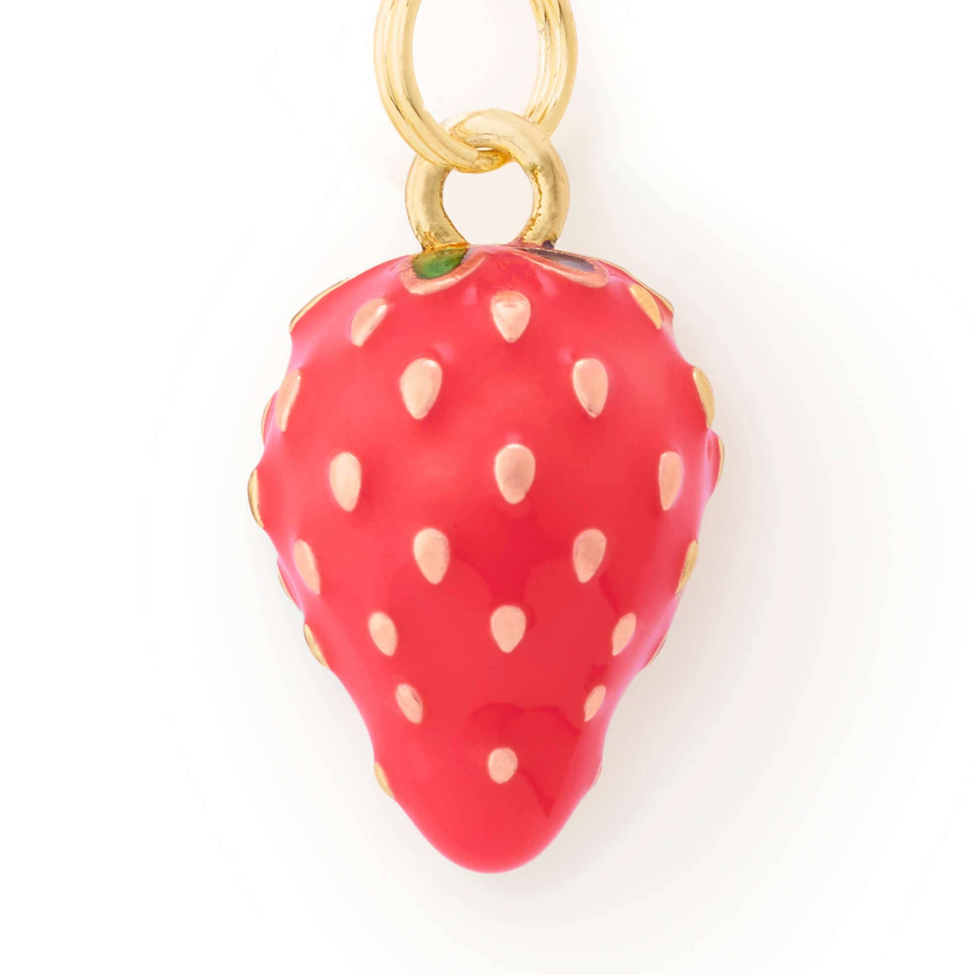 Strawberry Spring Pet Collar Charm