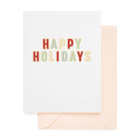 Colorful Happy Holidays Card