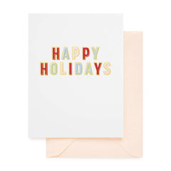 Colorful Happy Holidays Card