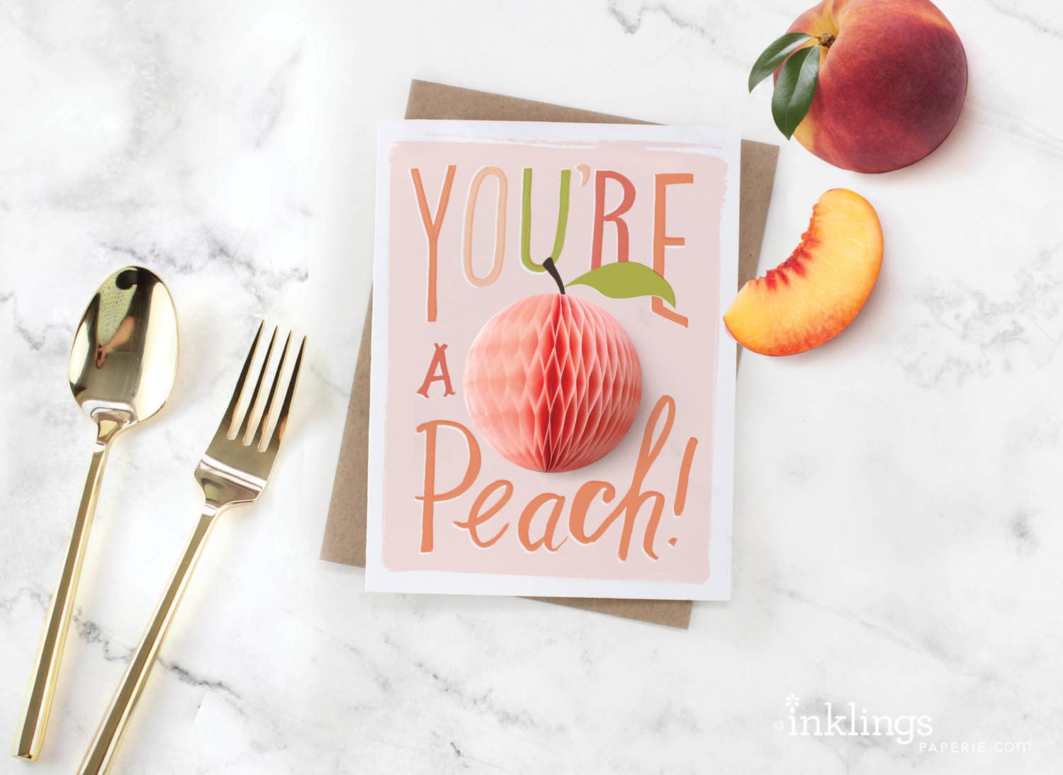 Peach Pop-Up Card