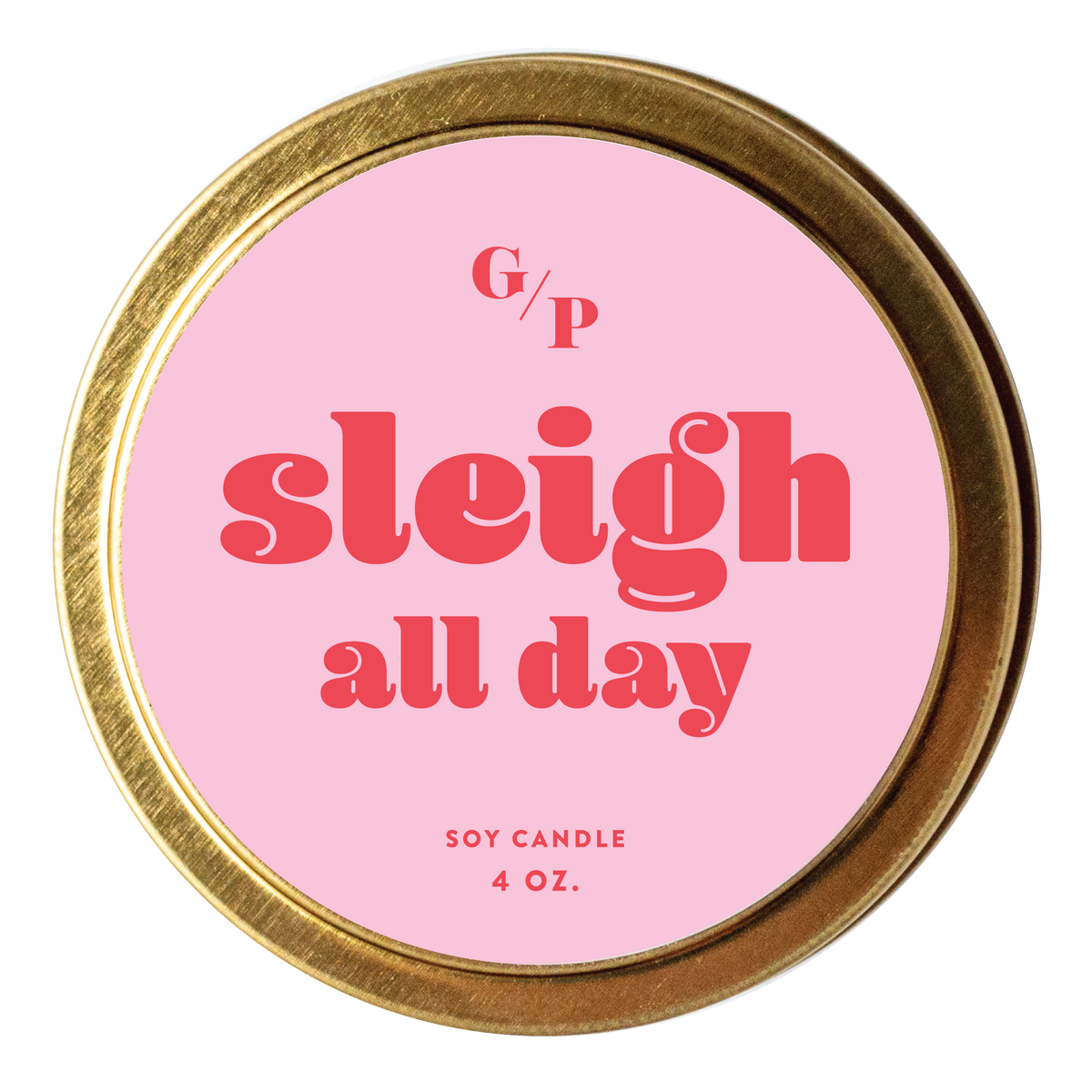 Sleigh All Day Candle Tin