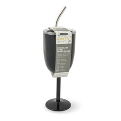 Onyx Shimmer Stainless Steel Wine Tumbler