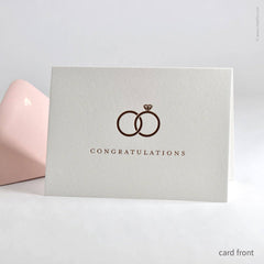 Congratulations Interlocking Rings Card