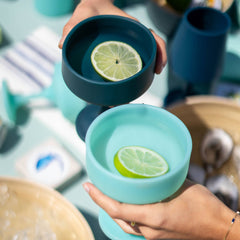 Mecc Silicone Unbreakable Cocktail Glasses - Mist Set