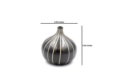 CONGO Black Tiny Porcelain Bud Vase