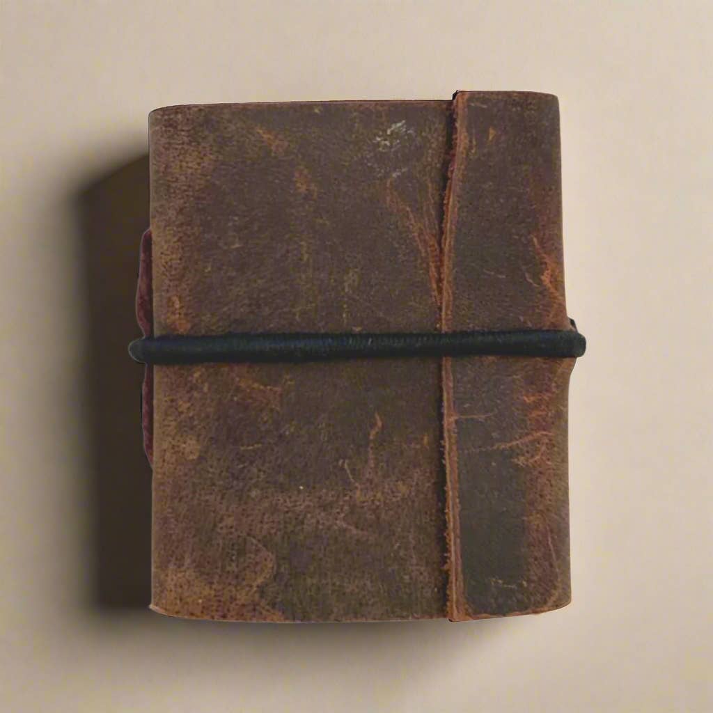 Tiny Upcycled Leather Journals