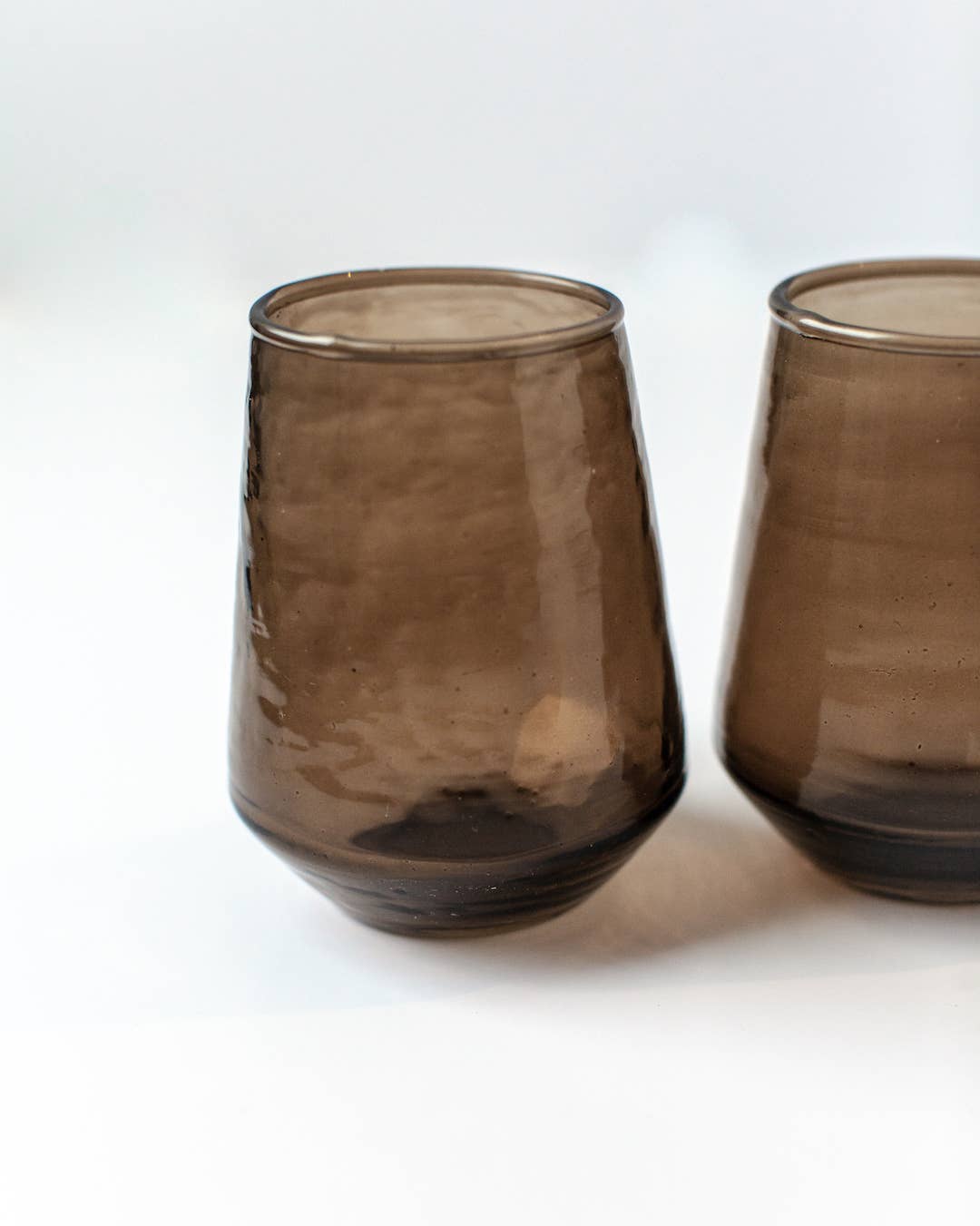 Handblown Hammered Glass Tumbler Single