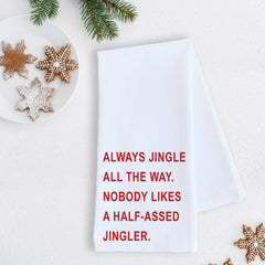 Jingle All The Way Holiday Tea Towel