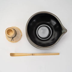 Gray Black Matcha Tea Set