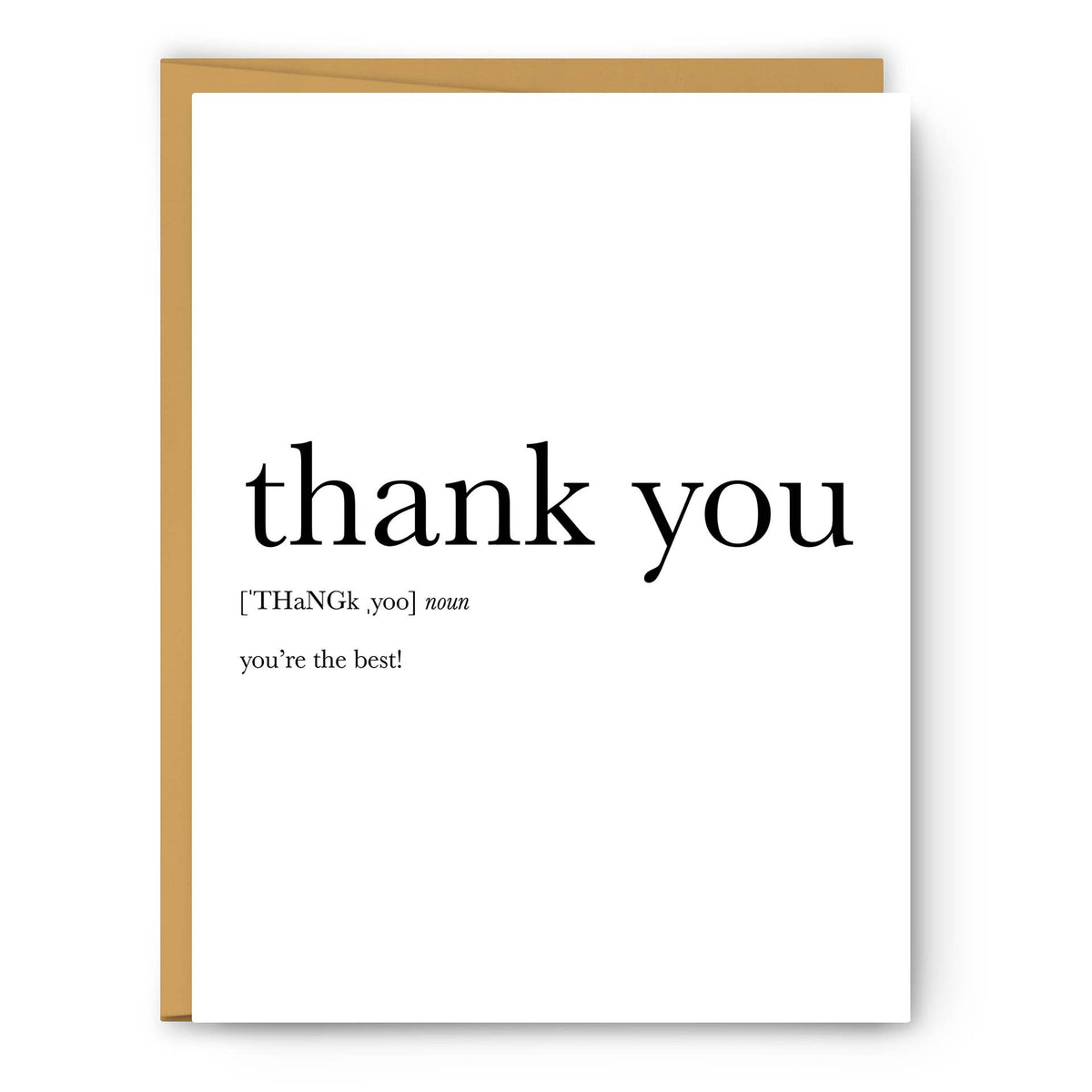 Thank You Thank You Card