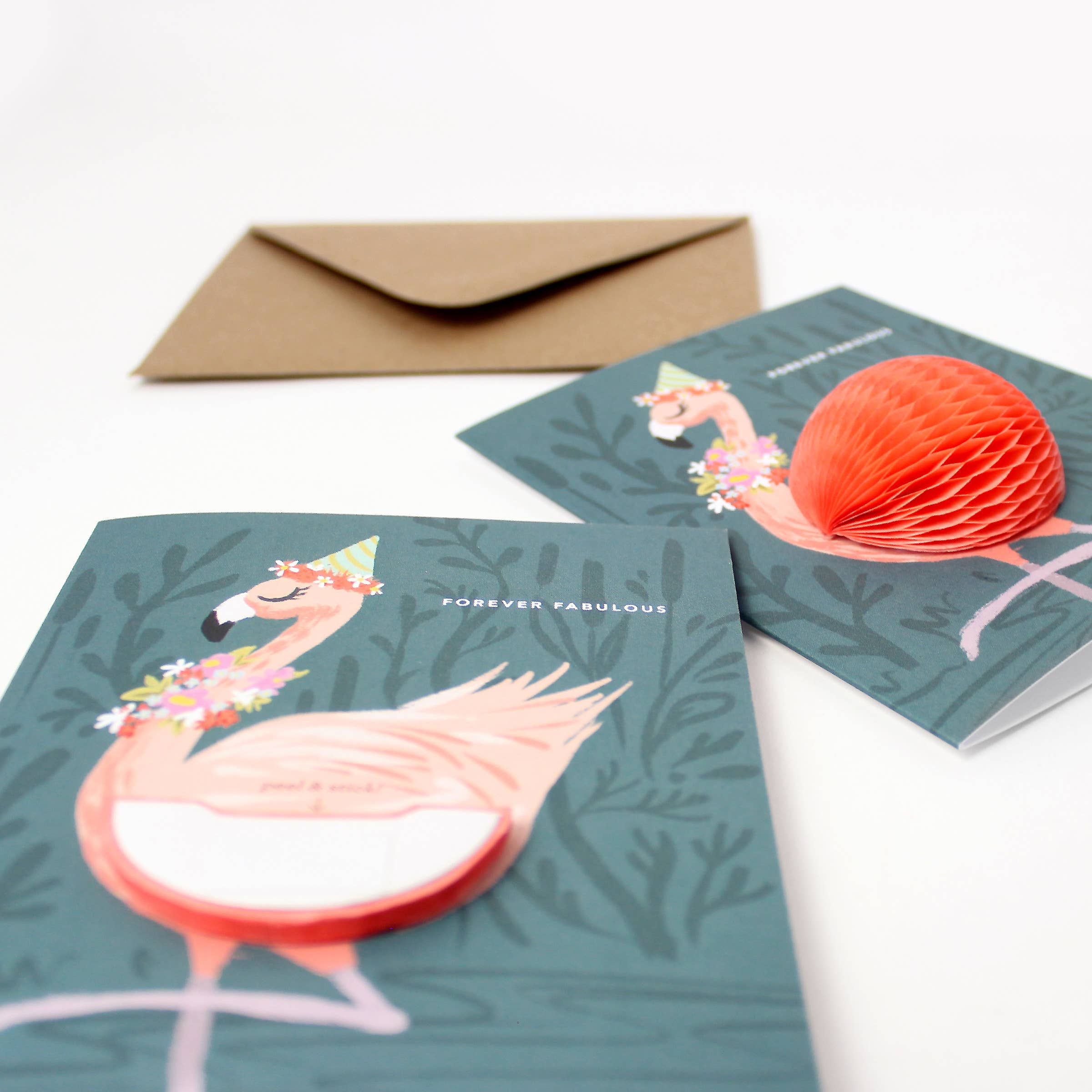 Flamingo Pop-Up Birthday Card