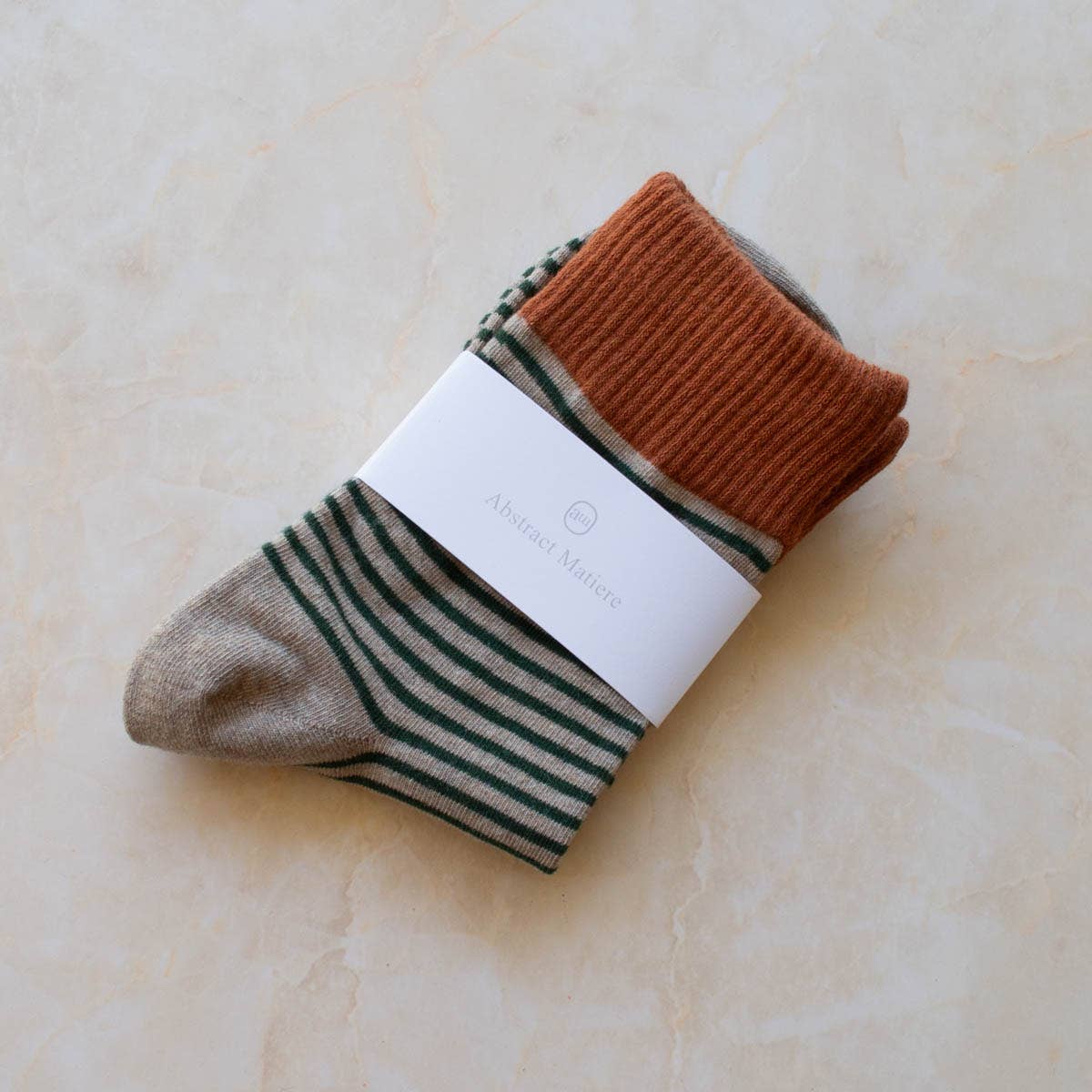 2 Tone Stripe Socks