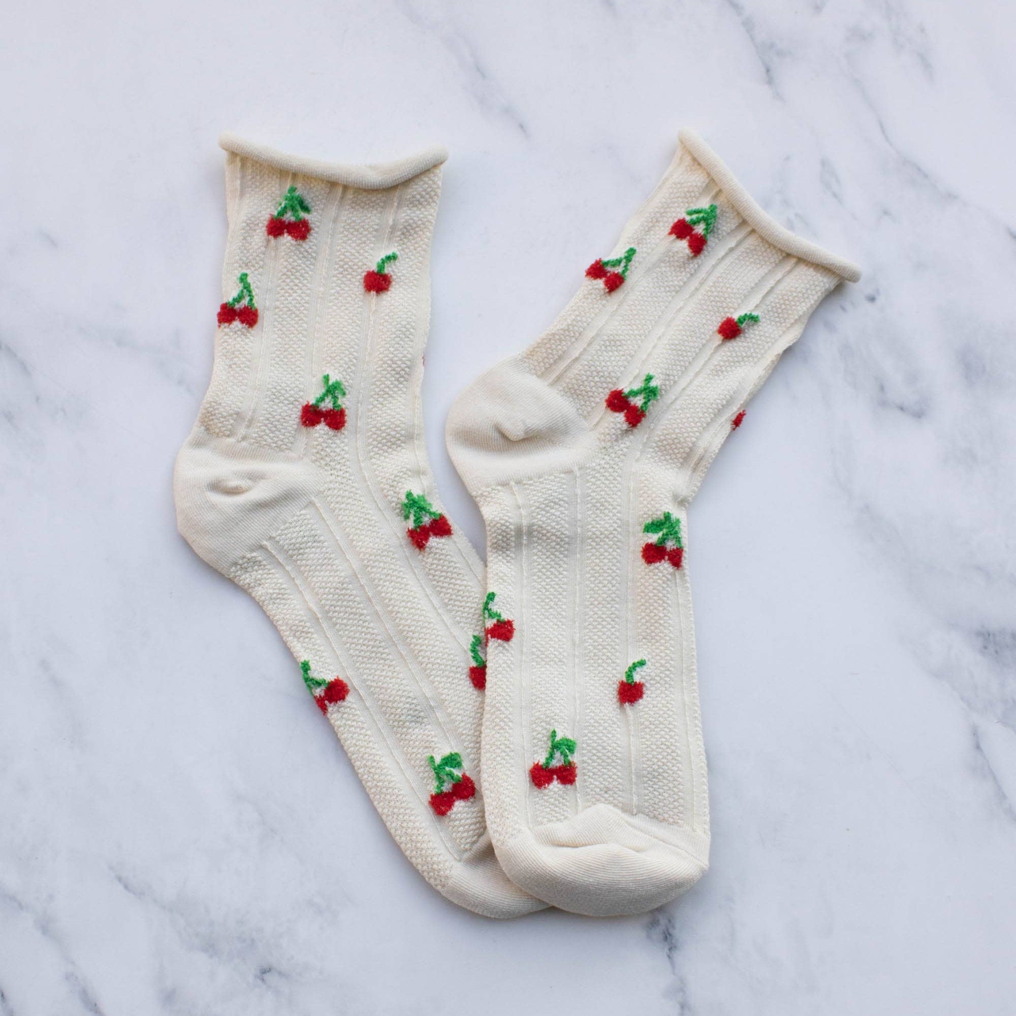 Vintage Cherry Socks