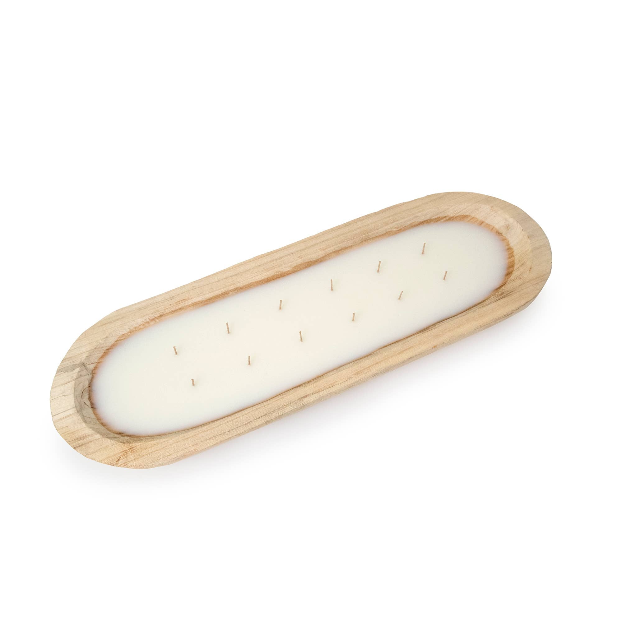 Paulownia Wood Tray Candle