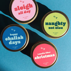 Sleigh All Day Candle Tin