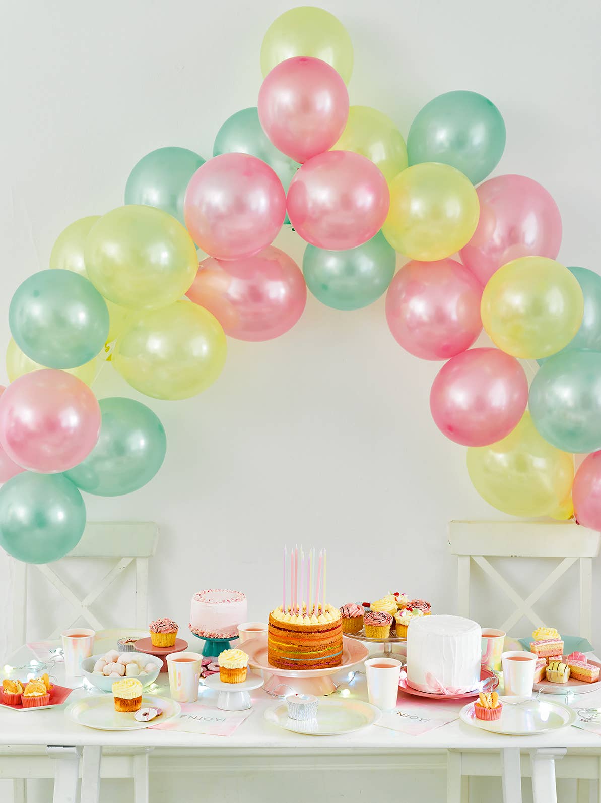 Rainbow Pastel Birthday Candles