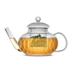 Fluted Glass Teapot with Tea Infuser