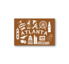 Atlanta Icons Postcard