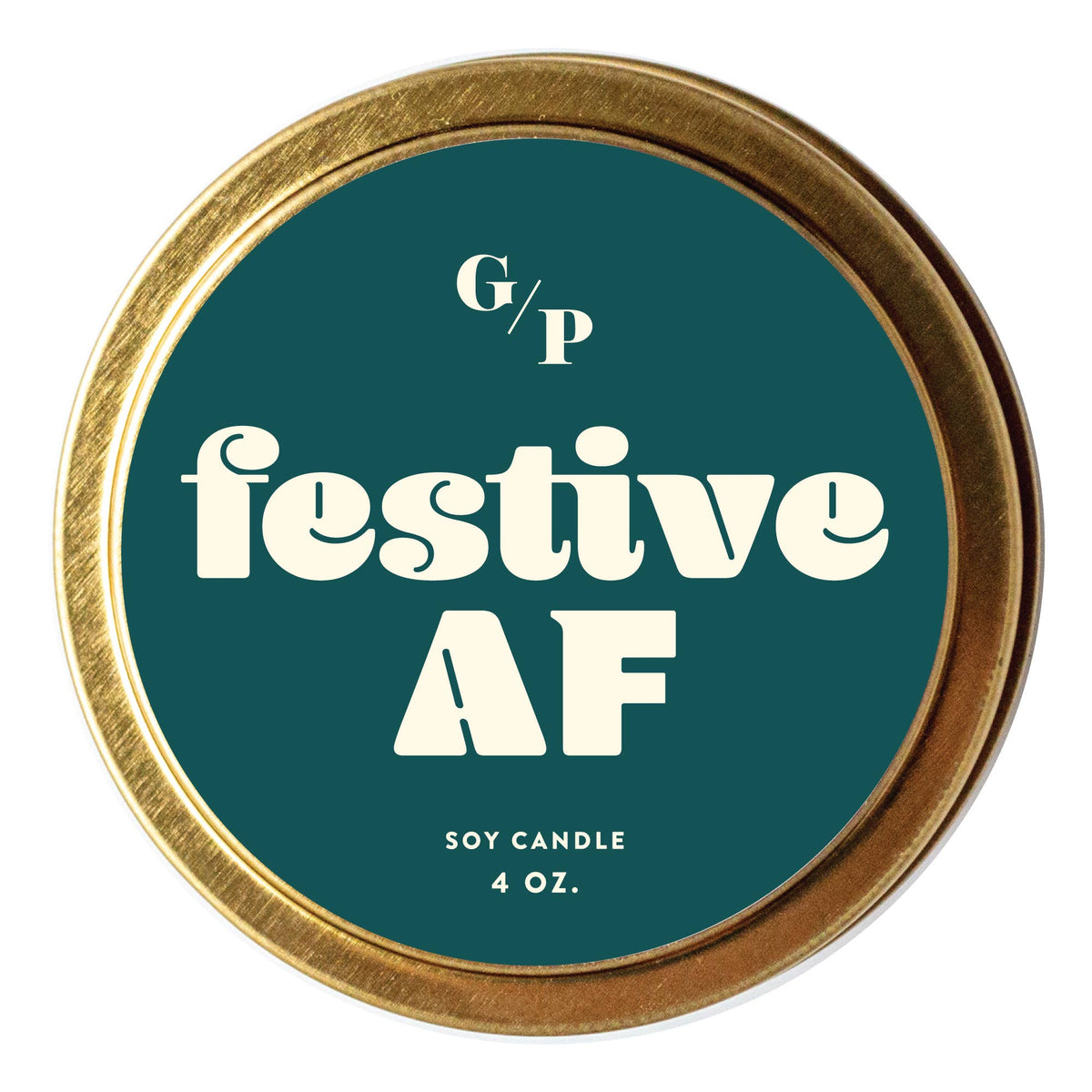 Festive AF Candle Tin