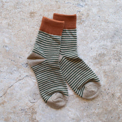 2 Tone Stripe Socks