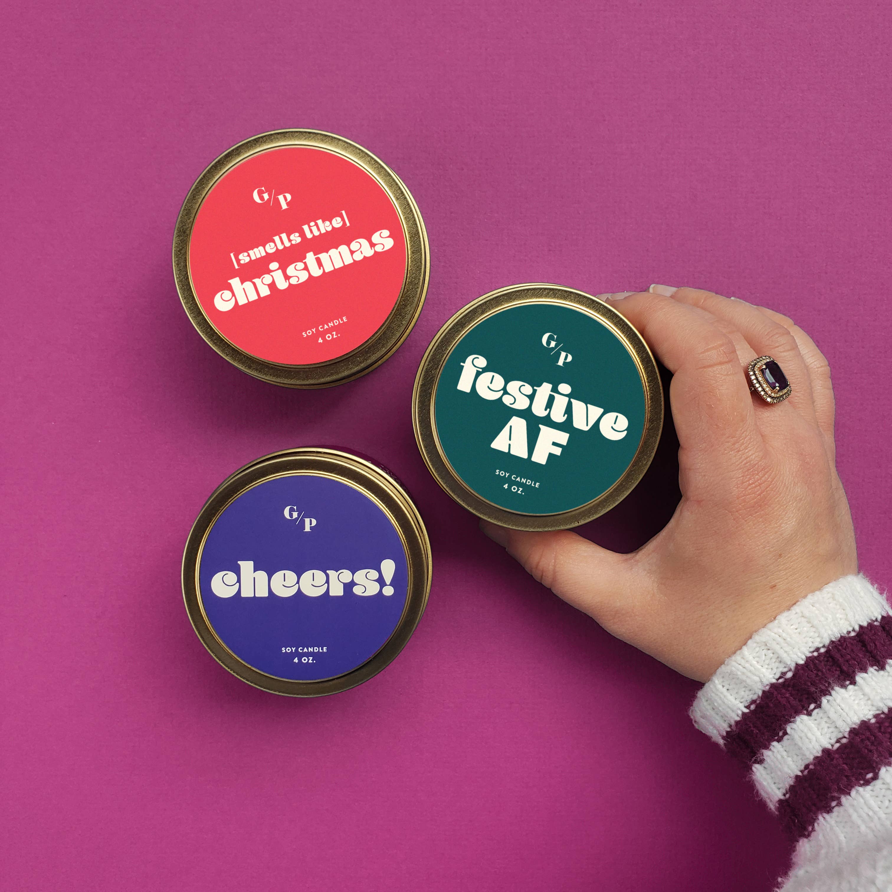 Festive AF Candle Tin