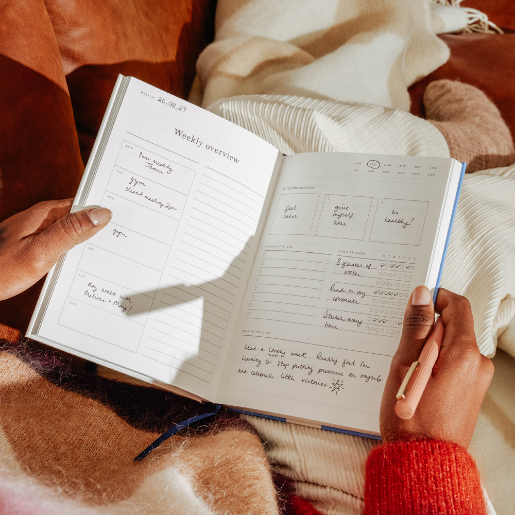 Undated Hardcover Daily Planner