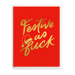 Festive AF Foil Greeting Card