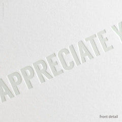 I Appreciate You Card