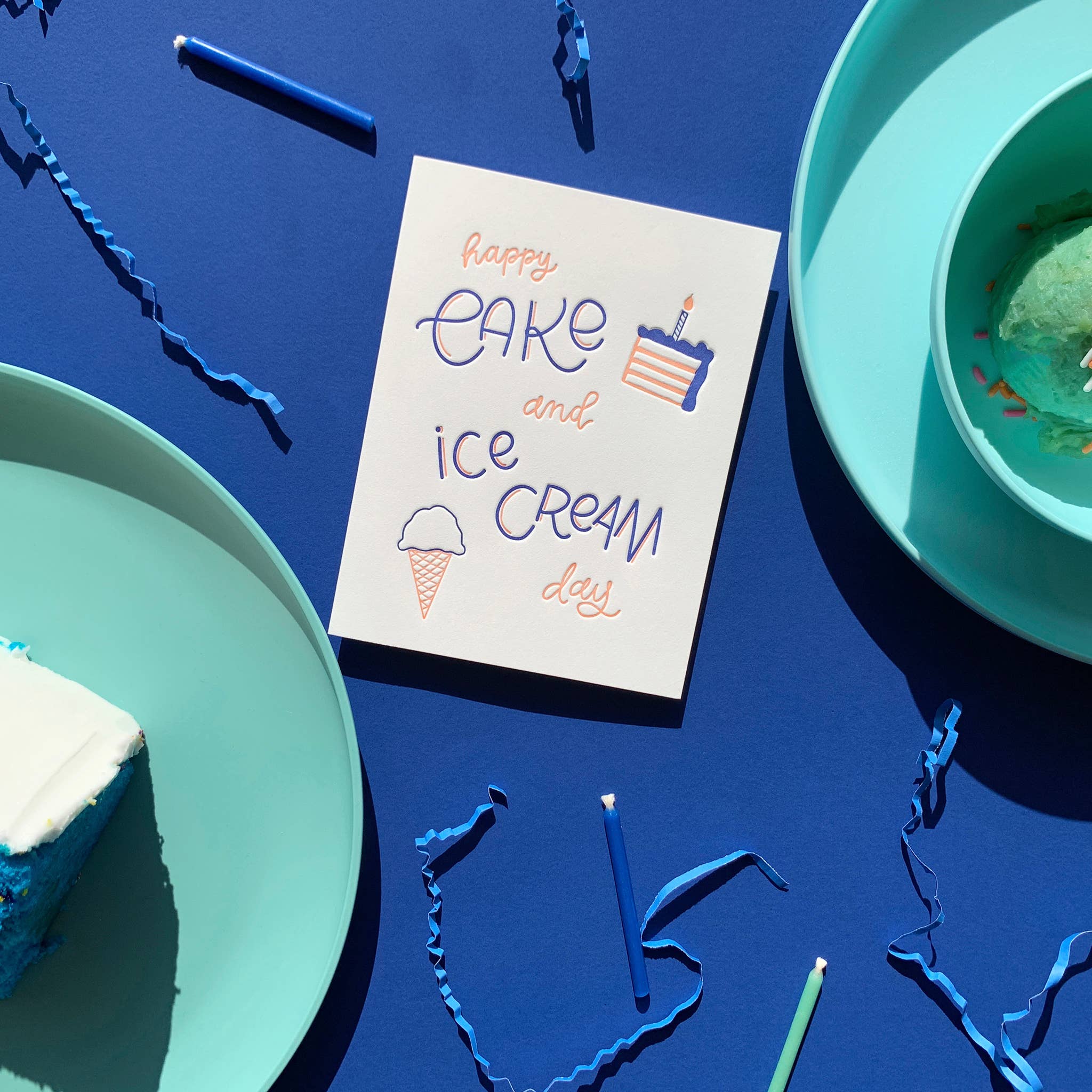 Cake & Ice Cream Day card