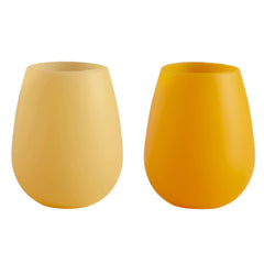 Fegg Silicone Stemless Wine Glasses - Sunshine Set