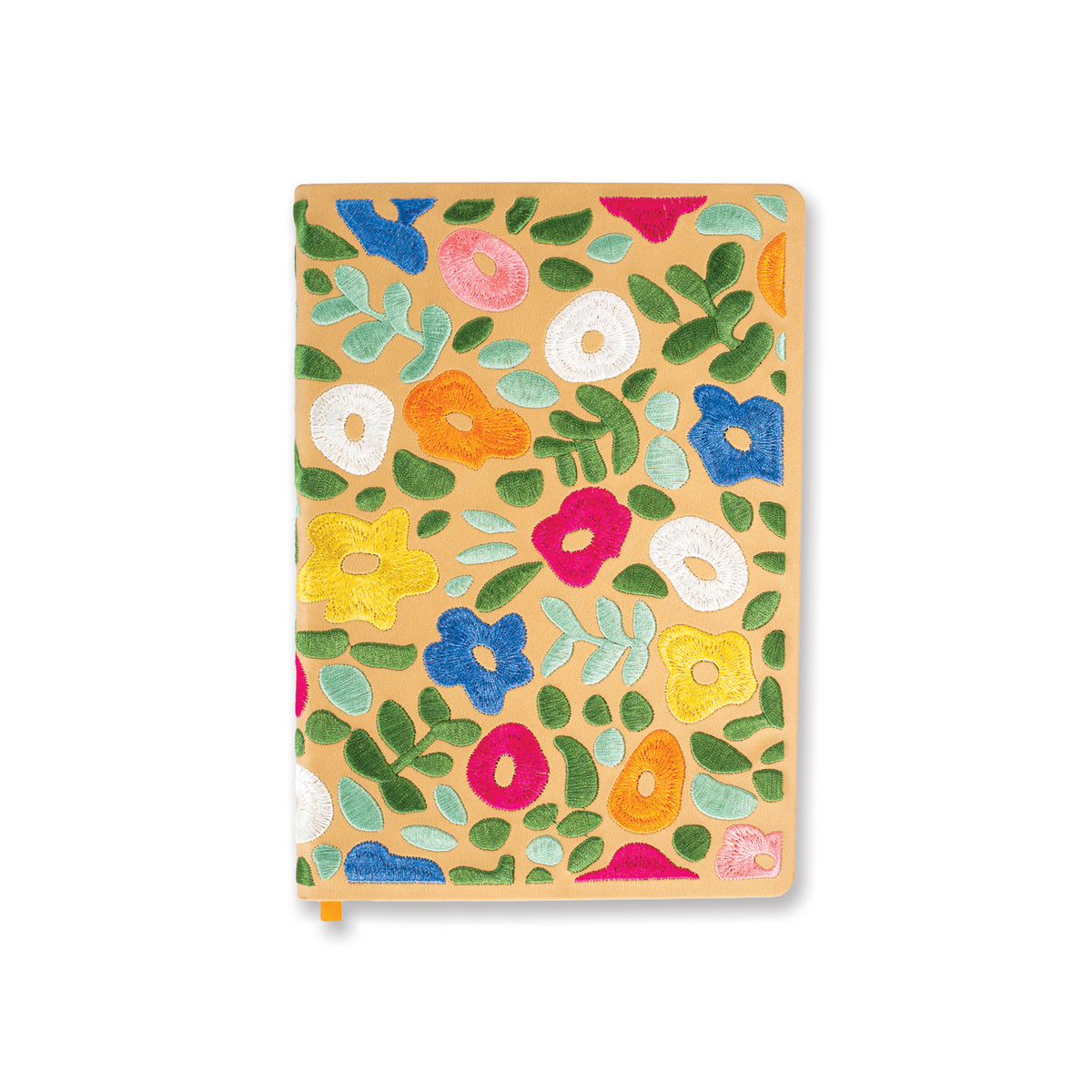 Spring Garden Embroidered Journal Notebook
