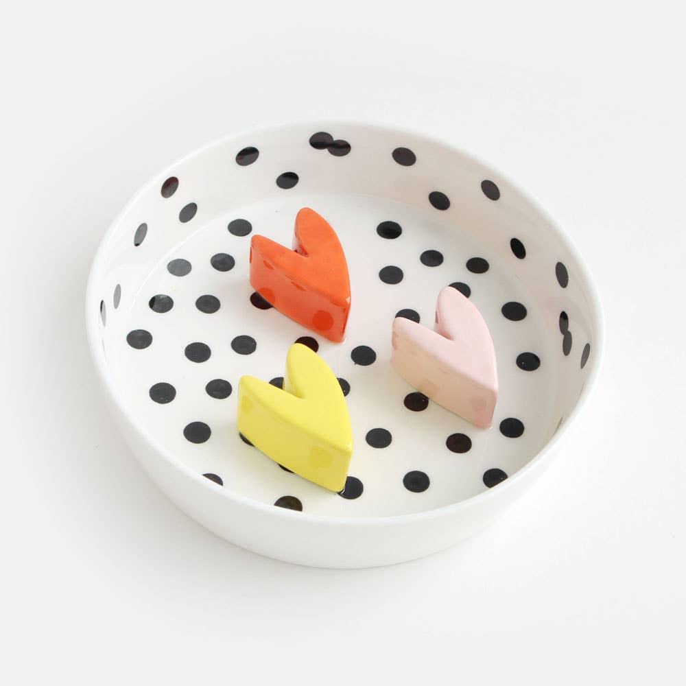 Little Hearts Slow Feed Pet Bowl