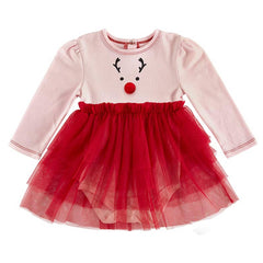 Reindeer Snapshirt Tutu Dress