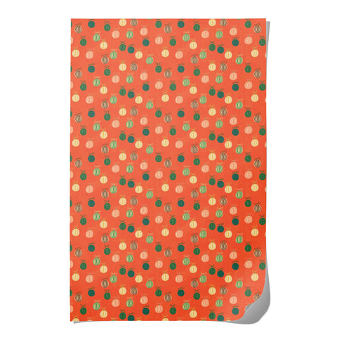 Merry Ornaments Holiday Wrapping Paper Sheet