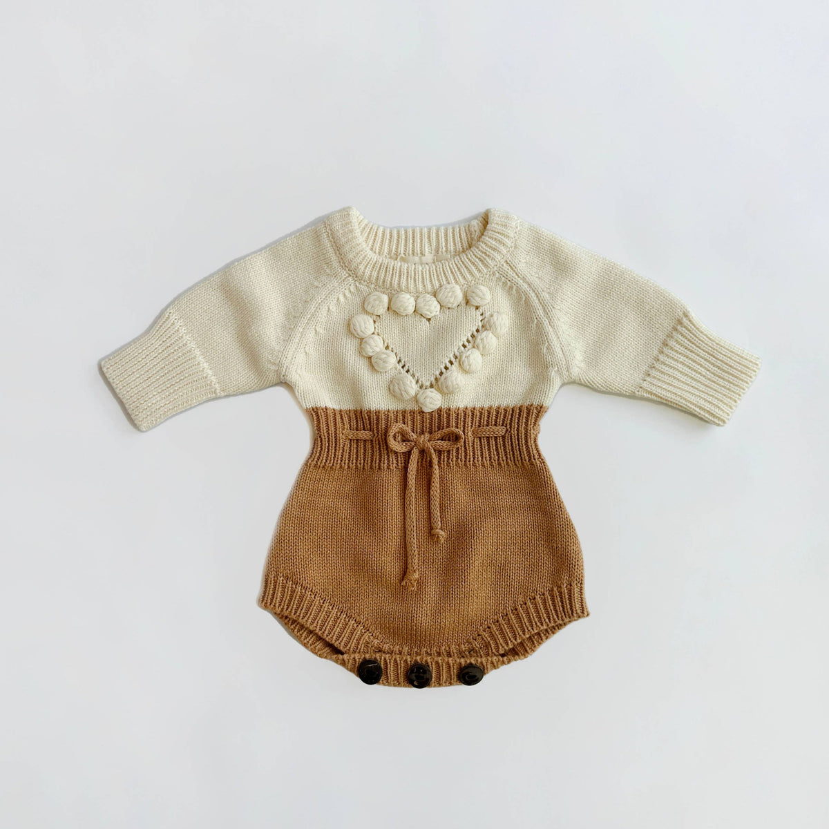 Copper Heart Sweater Romper