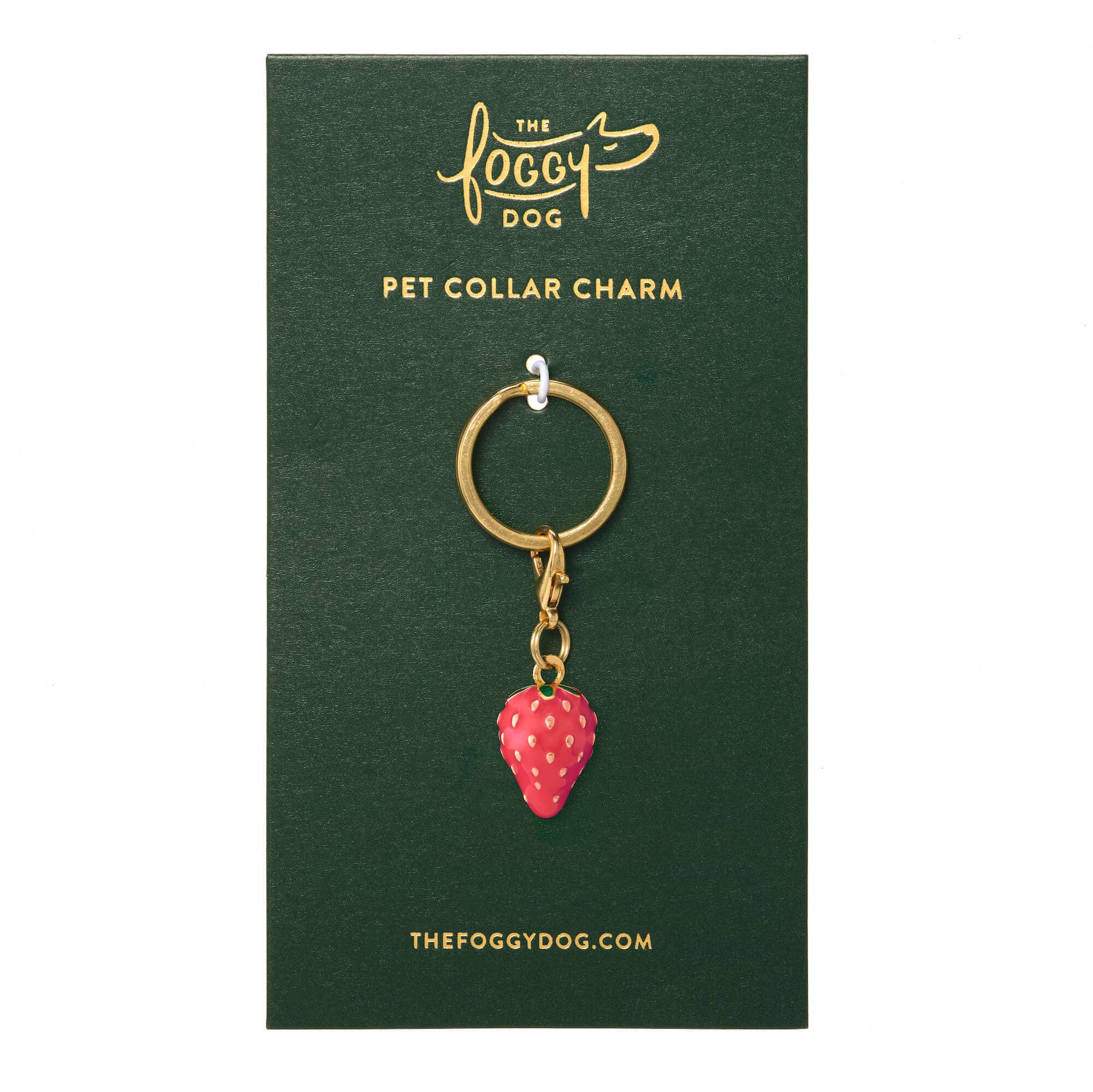 Strawberry Spring Pet Collar Charm