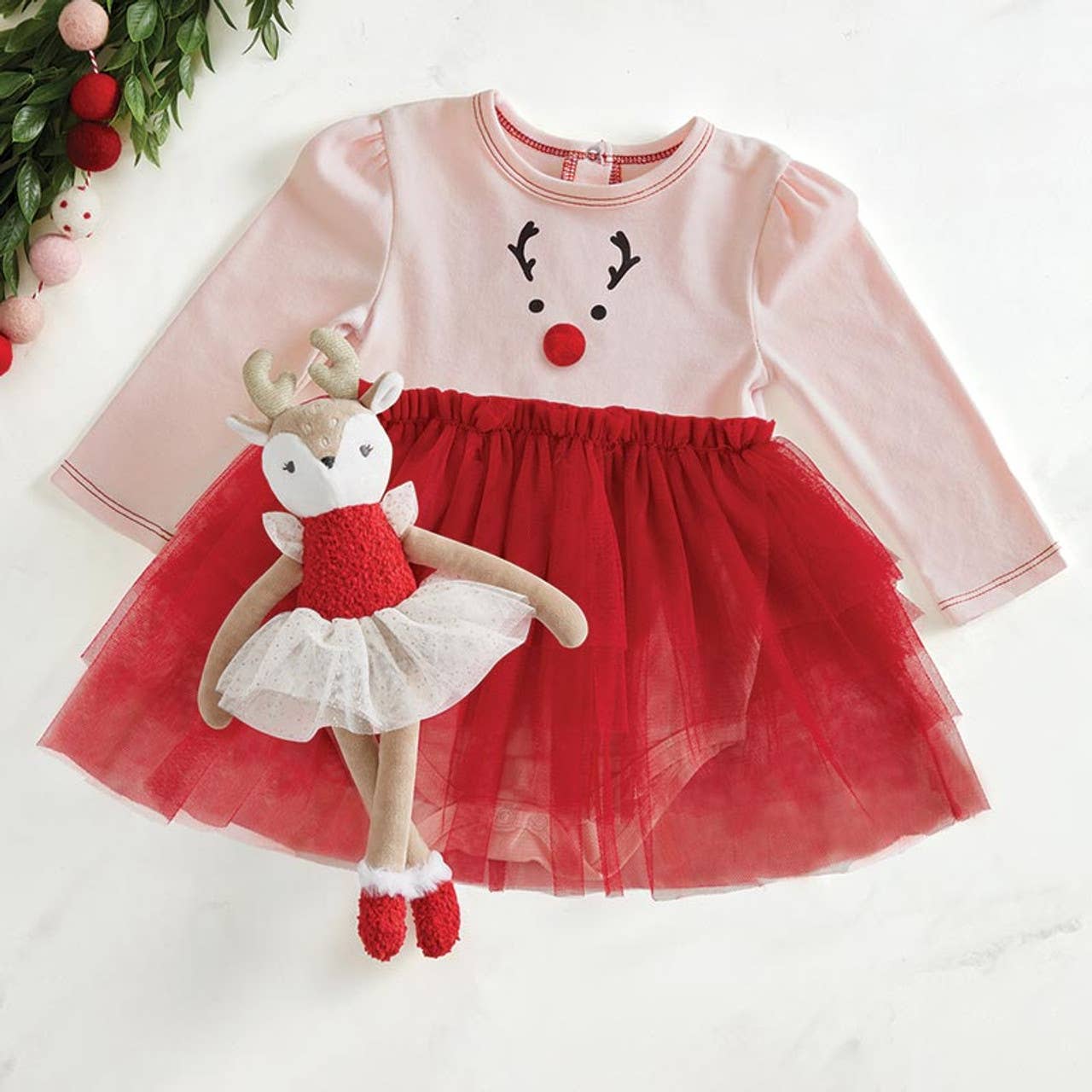 Reindeer Snapshirt Tutu Dress