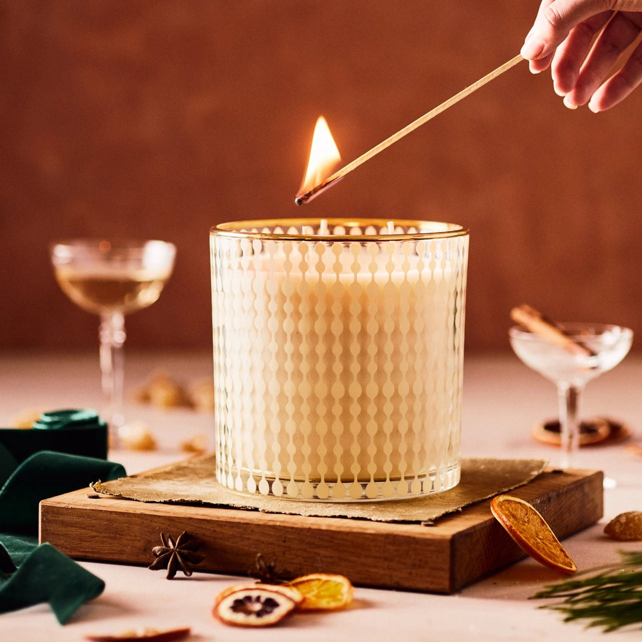 Poinsettia Grande Holiday Candle