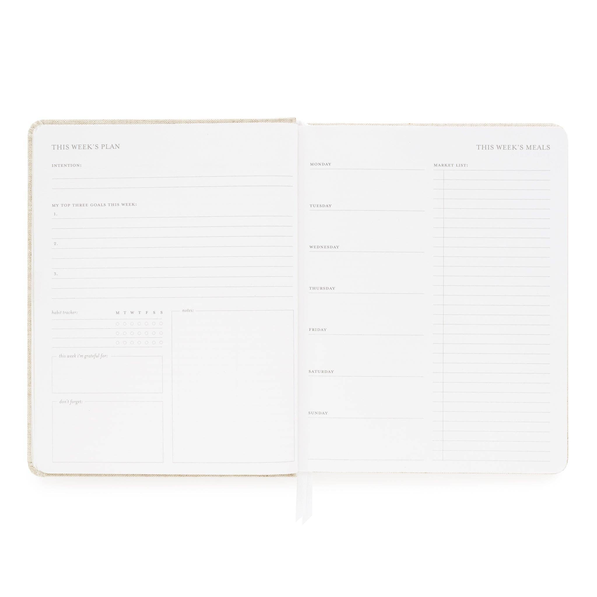 Chambray Undated Weekly Planner