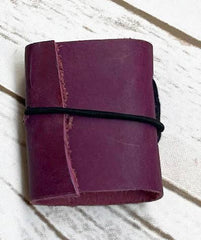 Tiny Upcycled Leather Journals
