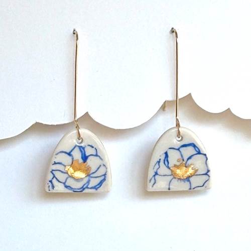 Poppy Arch Dangle Earrings