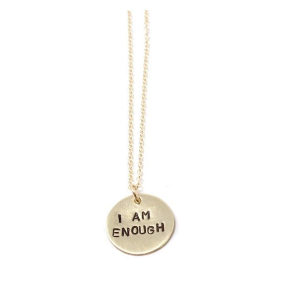 Stamped Tiny Phrase Necklace