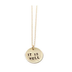 Stamped Tiny Phrase Necklace