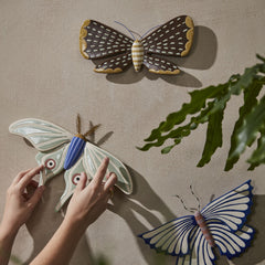 Sculpted Moth Wall Art