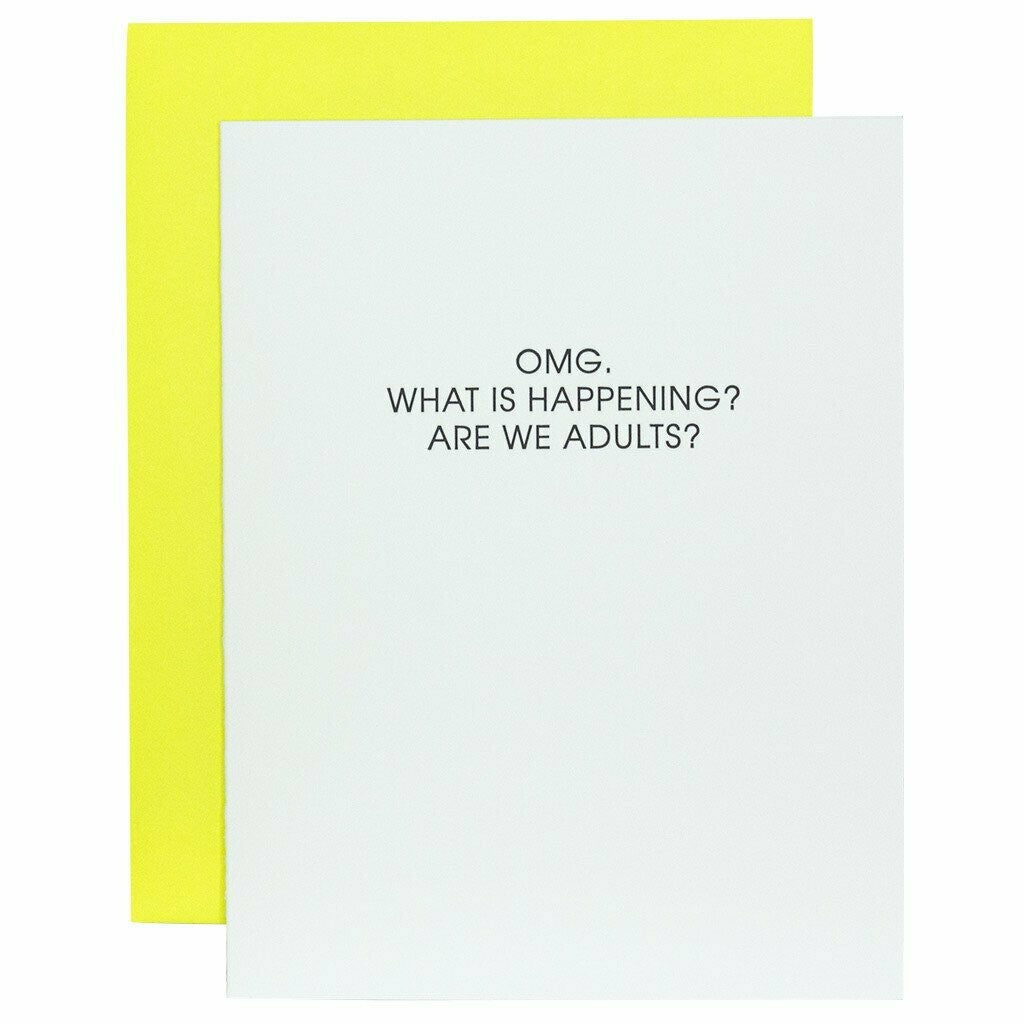 OMG! Are We Adults Greeting Card