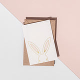 Bunny Foil Greeting Card