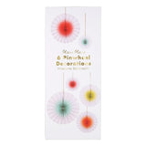 Neon Ombre Pinwheel Decorations