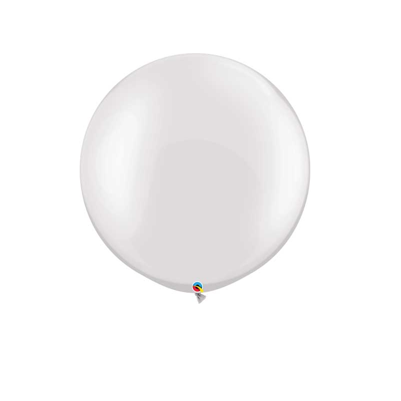 Pearl White Balloon, 30"