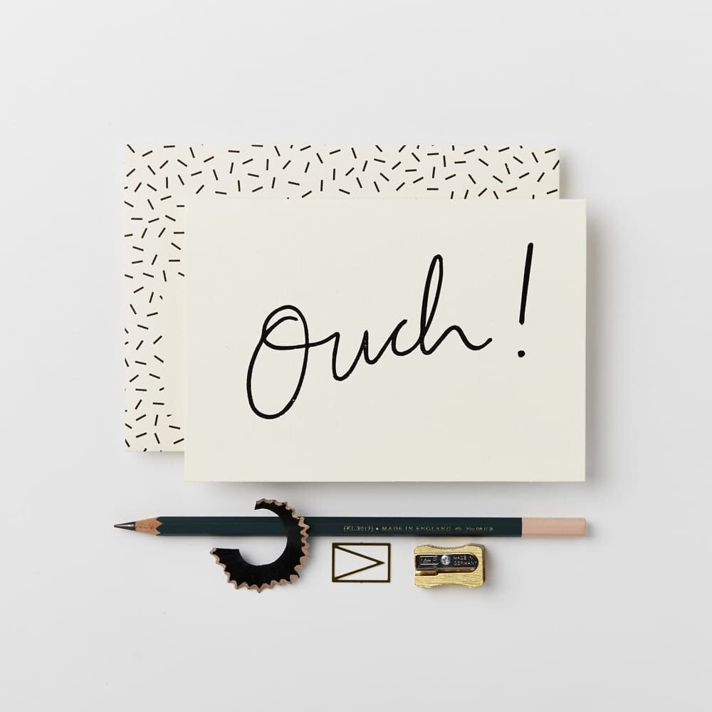 Ouch Greeting Card