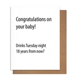 Baby Drinks Greeting Card